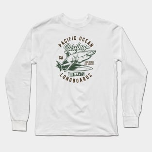 Pacific ocean surfing Long Sleeve T-Shirt